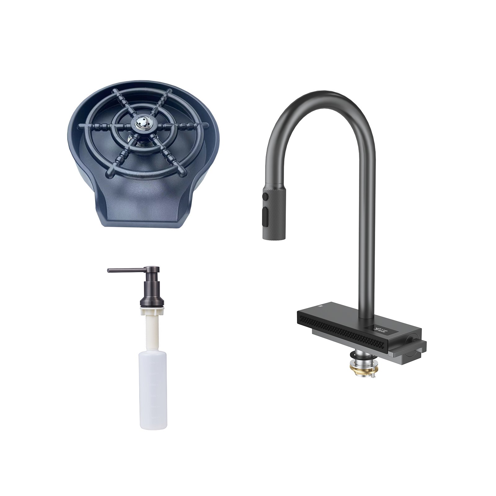 Drija Fregador empotrable con grifo multifuncional 84cm murano